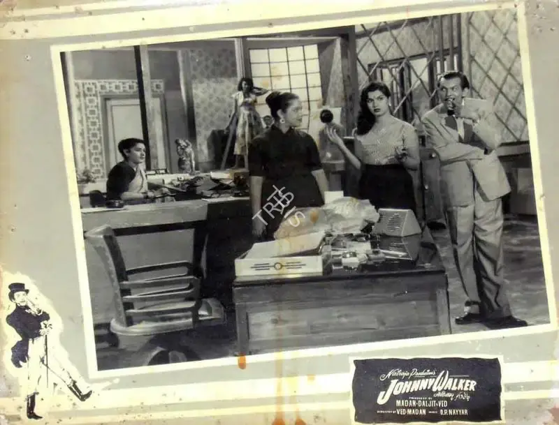 T.R. Joshi (Cinematographer), Johnny Walker, 1957, Lobby Card