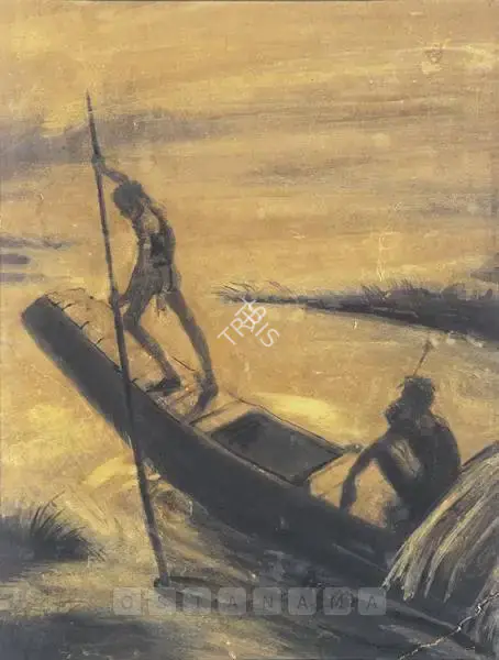 Roy Chowdhury, D.P. (Artist). Untitled, c.1949 | Painting, Os.Del/24.11.06, 2006 · Osian's