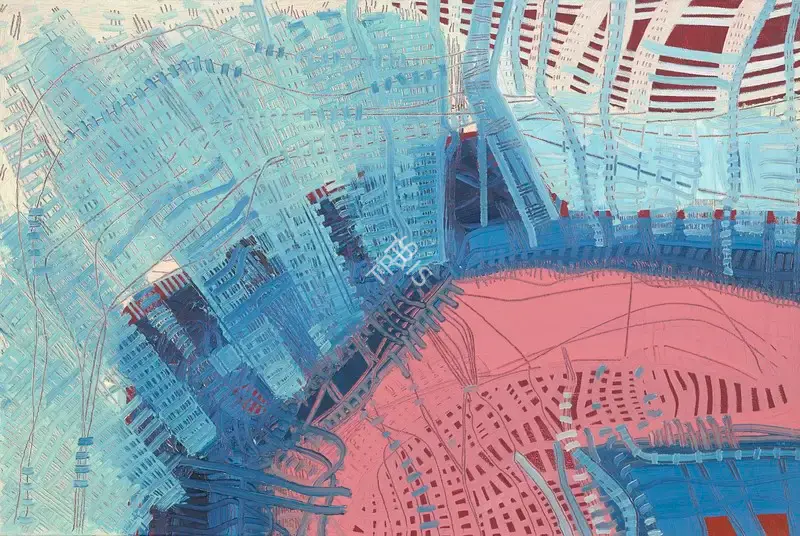 Sheila Makhijani (Artist), Whups!, 2006, Painting