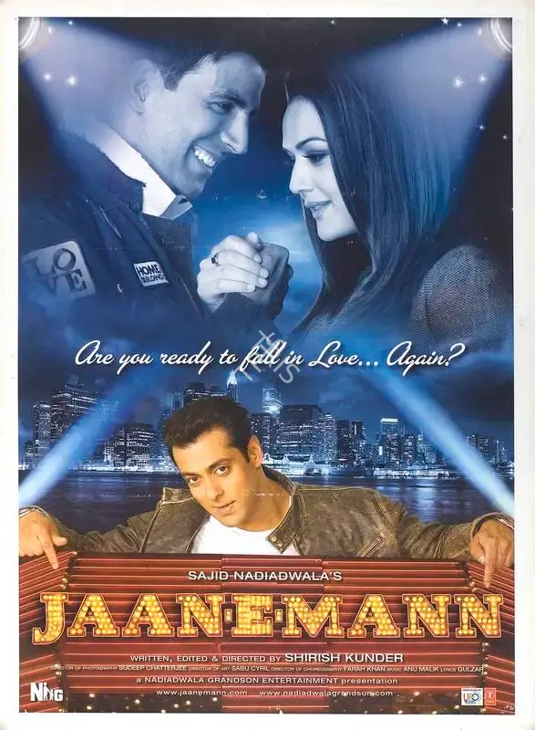 Sajid Nadiadwala (Producer), Jaan E Mann, 2006, Full Sheet Poster