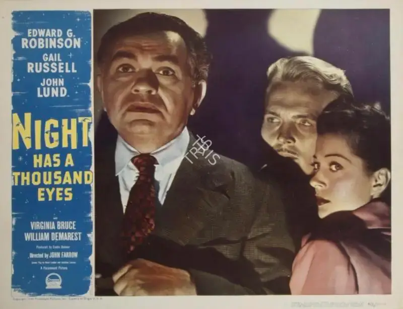 John Farrow (Director), Night Has a Thousand Eyes, 1948, Lobby Card