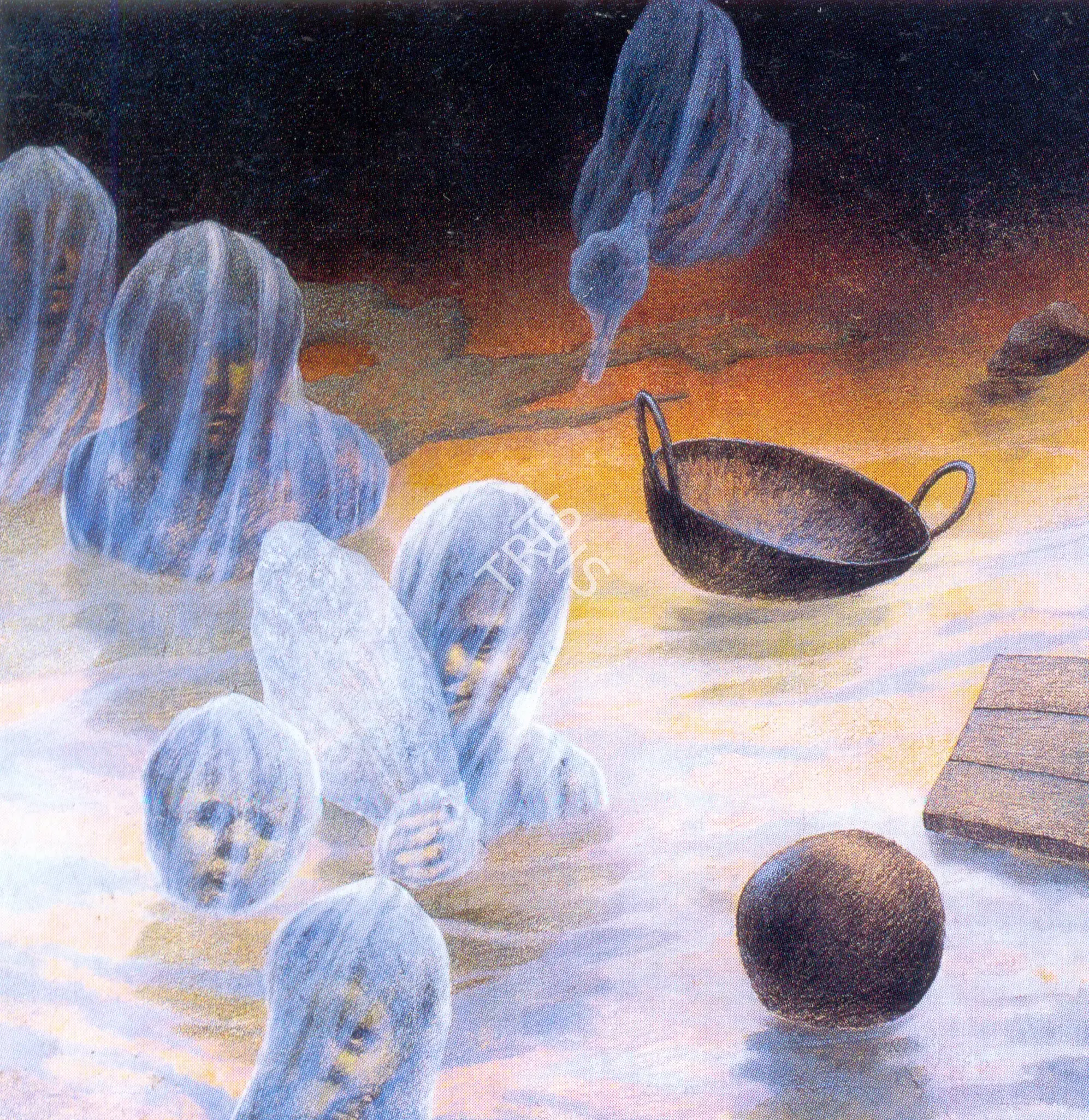 Bikash Bhattacharjee (Artist), Man in Water Balloons, 1978, Painting