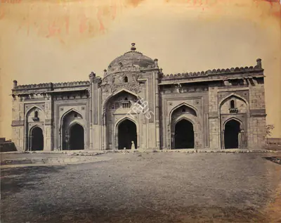 Samuel Bourne (Photographer), Qila -i- Kuhna Masjid, Purana Kila (The Old Fort), Delhi, 1865, Antiquarian Photograph