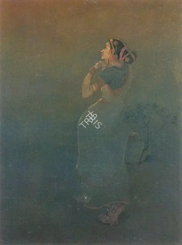 Badri Nath Arya (Artist), Monsoon, Painting