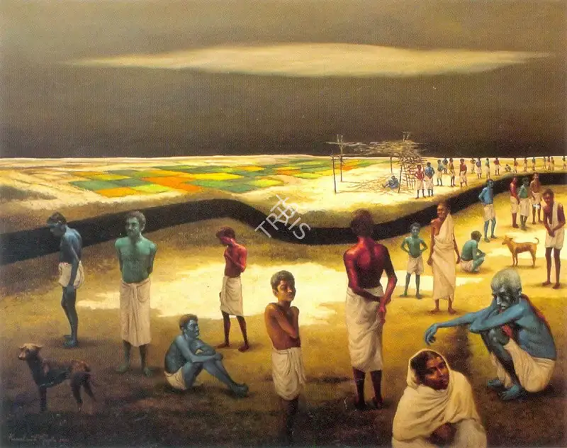Kanchan Dasgupta (Artist), Awaiting, 2001, Painting