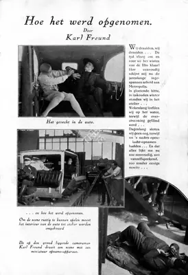 Erich Pommer (Producer), Metropolis, 1927, Film Programme
