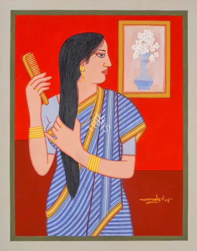 Lalu Prasad Shaw (Artist), Untitled, 2014, Painting