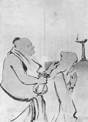Gaganendranath Tagore (Artist), Priest and Pilgrim, Painting