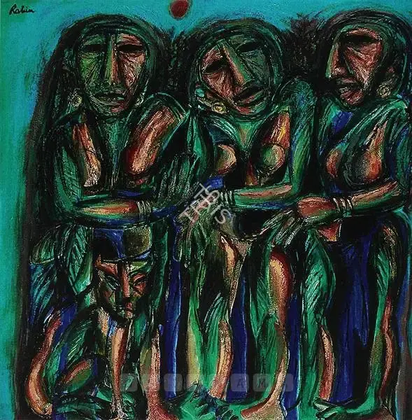 Mondal, Rabin (Artist). Relation VIII, n.d. | Painting, So.NeY/22.03.07, 2007 · Sotheby's