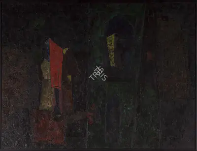 H.A. Gade (Artist), Udepore, 1957, Painting