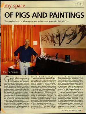 Aditi Shah (Reporter), Of Pigs and Paintings, 2006, Newspaper Clipping