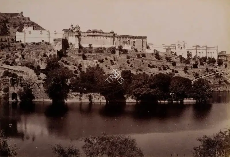 Unknown (Photographer), General View, Palace of Amber, India, Antiquarian Photograph