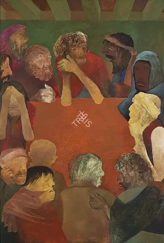 Khanna, Krishen (Artist). The Last Supper, n.d. | Painting, AG.Mum/17.12.25, 2025 · Asta Guru