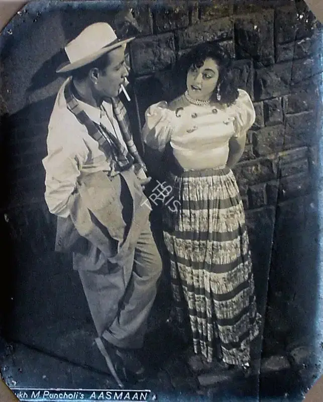 Dalsukh M. Pancholi (Director), Aasman, 1952, Lobby Card