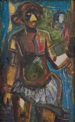 M.F. Husain (Artist), Untitled, 1950, Painting