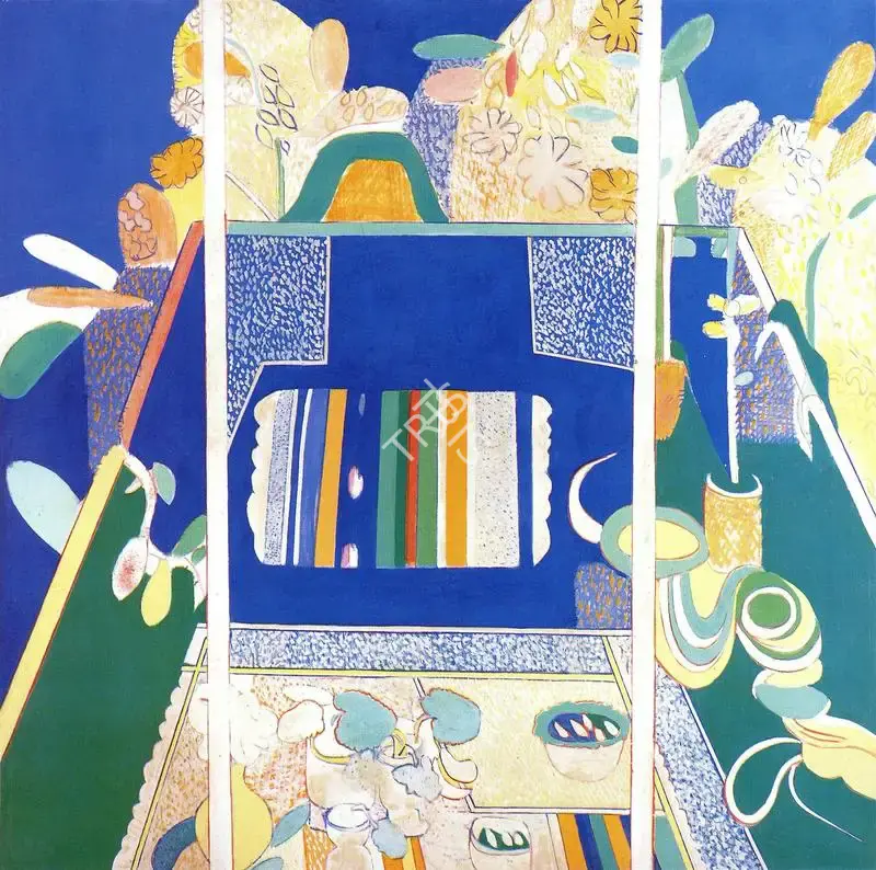 Subramanyan, K.G. (Artist). Terrace II. Oil on Canvas, 1976 | K.G. Subramanyan, 2003 | Painting | FineArts | 00566152