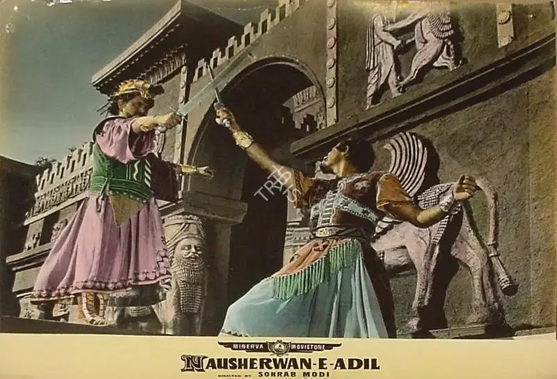 Sohrab Modi (Director), Nausherwan E Adil, 1957, Lobby Card