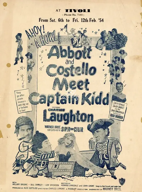 Charles Lamont (Director), Abbott And Costello Meet Captain Kidd, 1952, Handbill