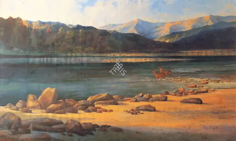 Gangooly, J.P. (Artist). Scene Near Haridwar, n.d. | Painting, Bow.Del/05.11.01, 2001 · Bowrings