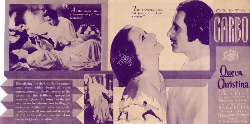 Rouben Mamoulian (Director), Queen Christina, 1933, Handbill