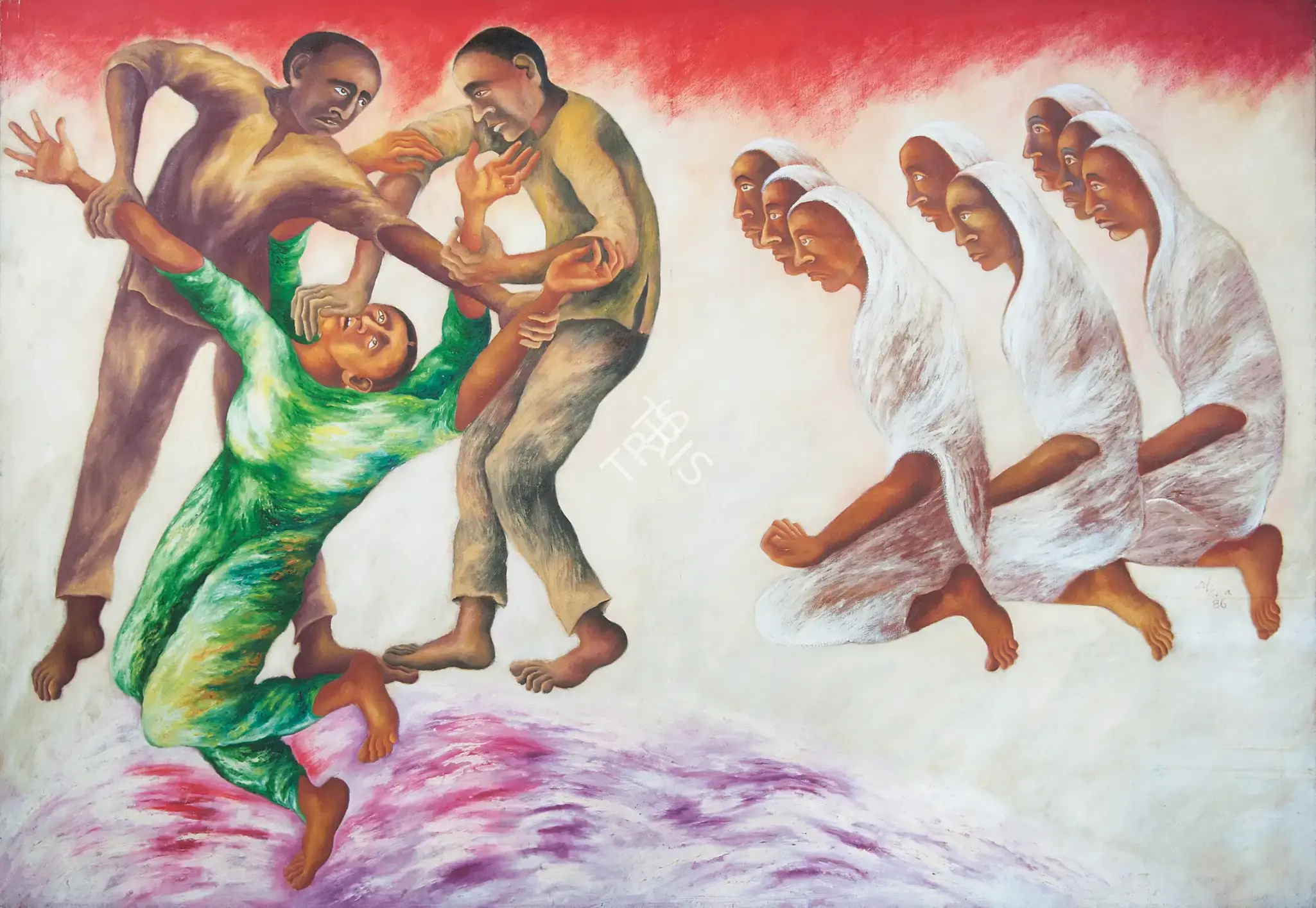 Arpana Caur (Artist), Visarjan (Immersion), 1986, Painting