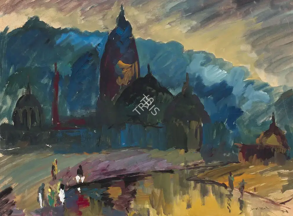H.A. Gade (Artist), Nasik Temple, Painting