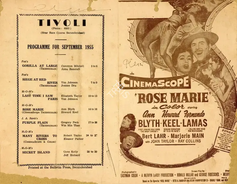 Mervyn LeRoy (Director), Rose Marie, 1954, Handbill