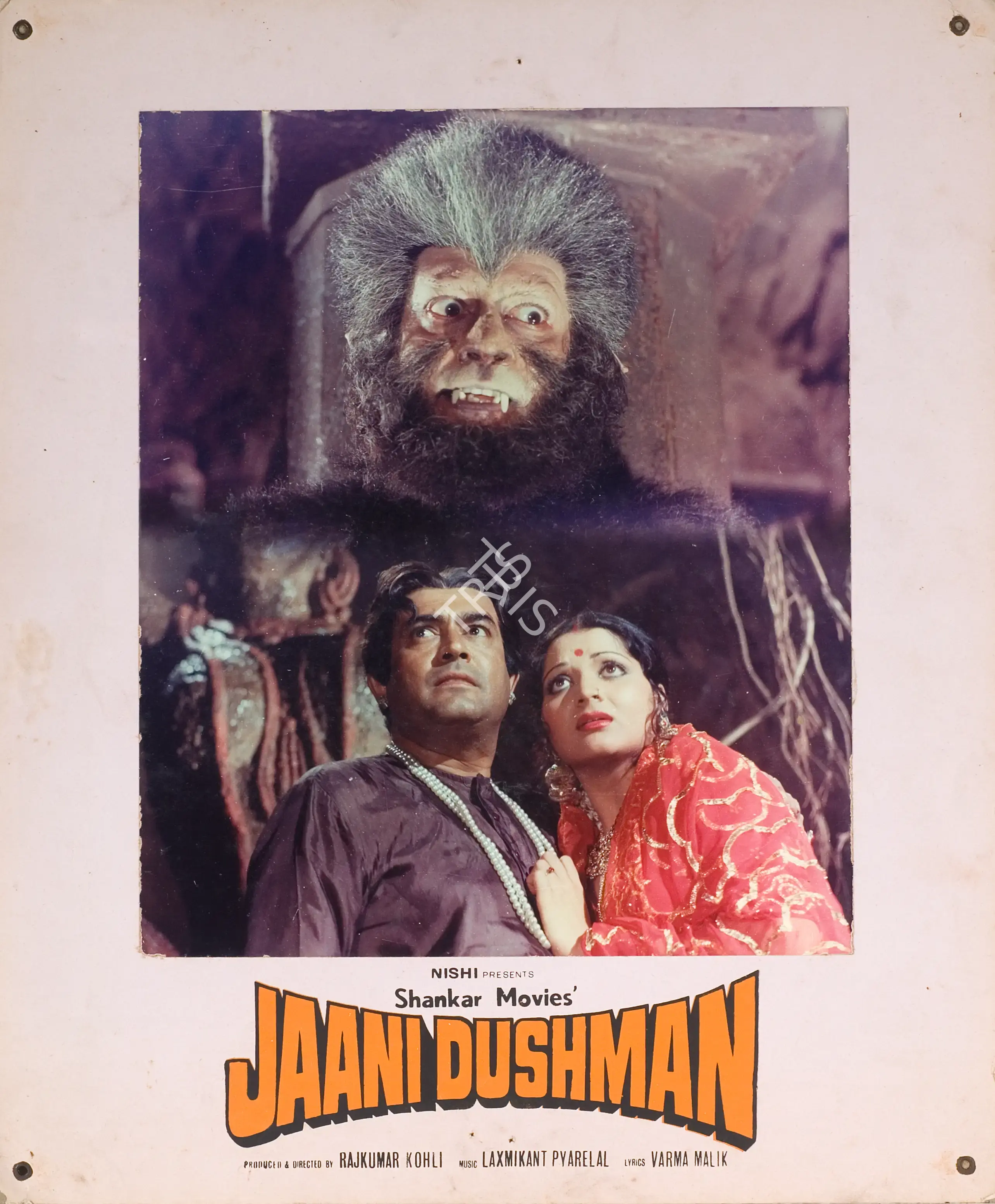 Raj Kumar Kohli (Producer), Jaani Dushman, 1979, Photographic Still Mounted on Lobby Card