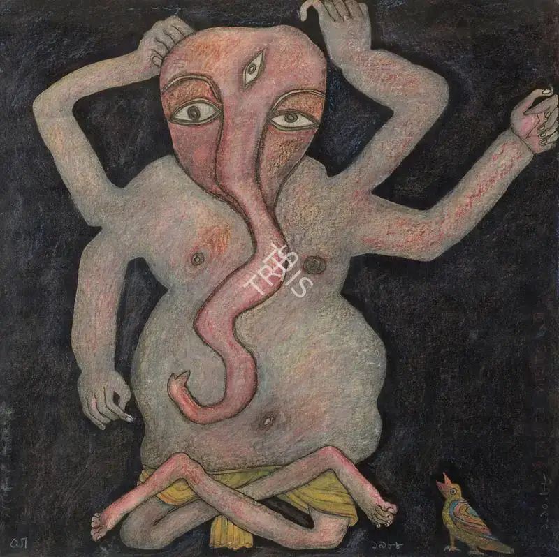 Jogen Chowdhury (Artist), Untitled, 1988, Painting