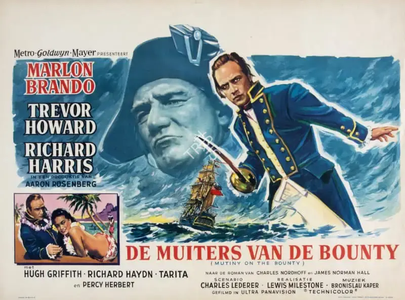 Aaron Rosenberg (Producer), Mutiny on the Bounty, 1962, Poster