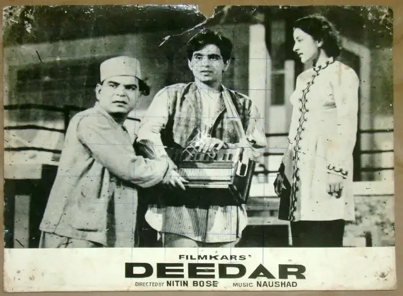 Nitin Bose (Cinematographer), Deedar, 1951, Lobby Card