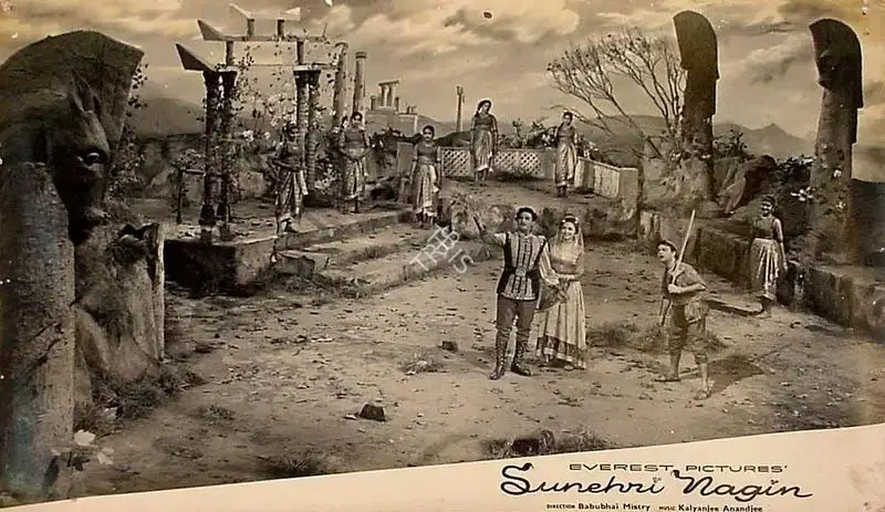 Babubhai Mistri (Director), Sunehri Nagin, 1963, Lobby Card