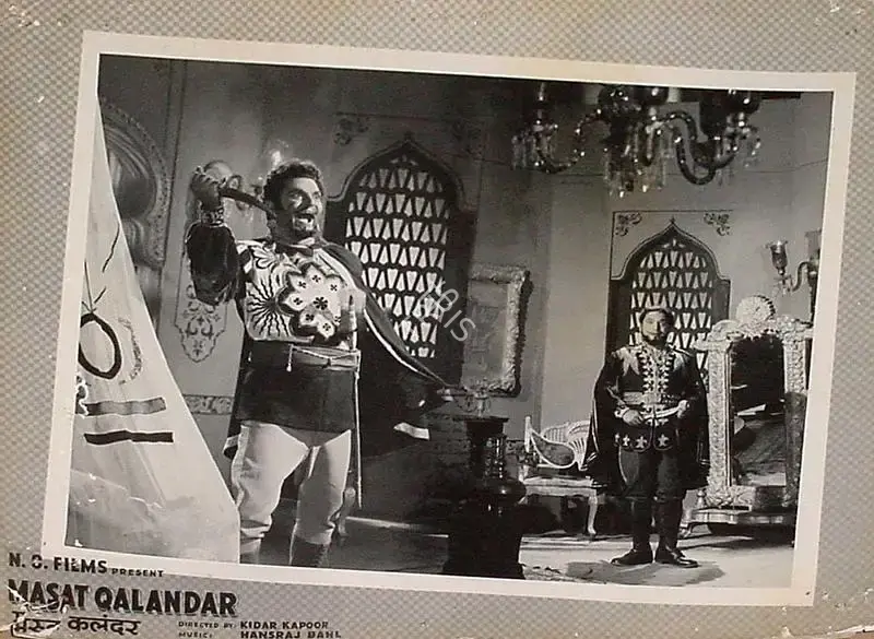 Gulshan Bahl (Producer), Mast Qalandar, 1955, Lobby Card