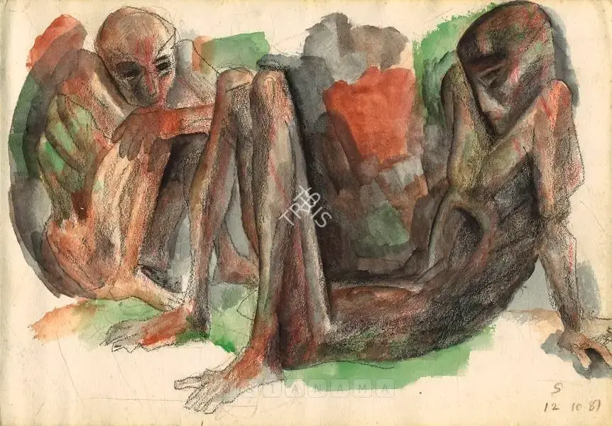 Somnath Hore (Artist), Untitled, 1981, Painting