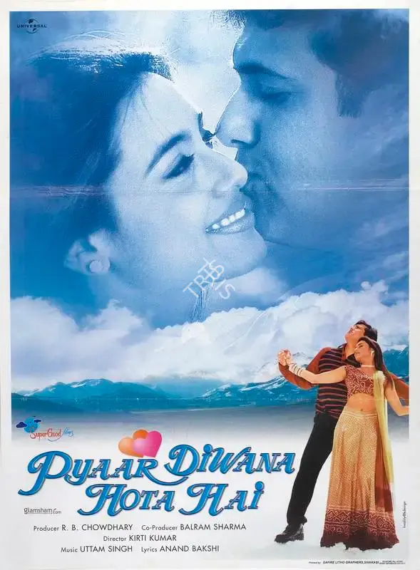 R.B. Chowdhary (Producer), Pyaar Diwana Hota Hai, 2002, Full Sheet Poster
