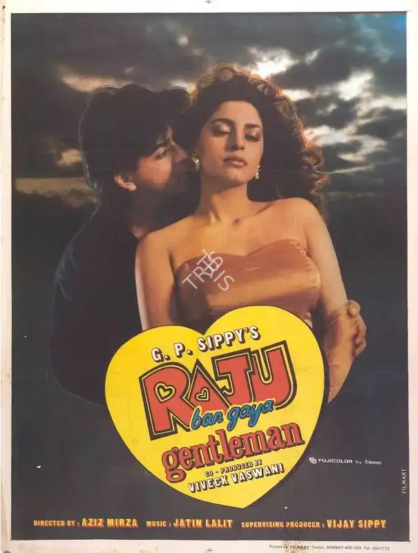 G.P. Sippy (Producer), Raju Ban Gaya Gentlemen, 1992, Full Sheet Poster