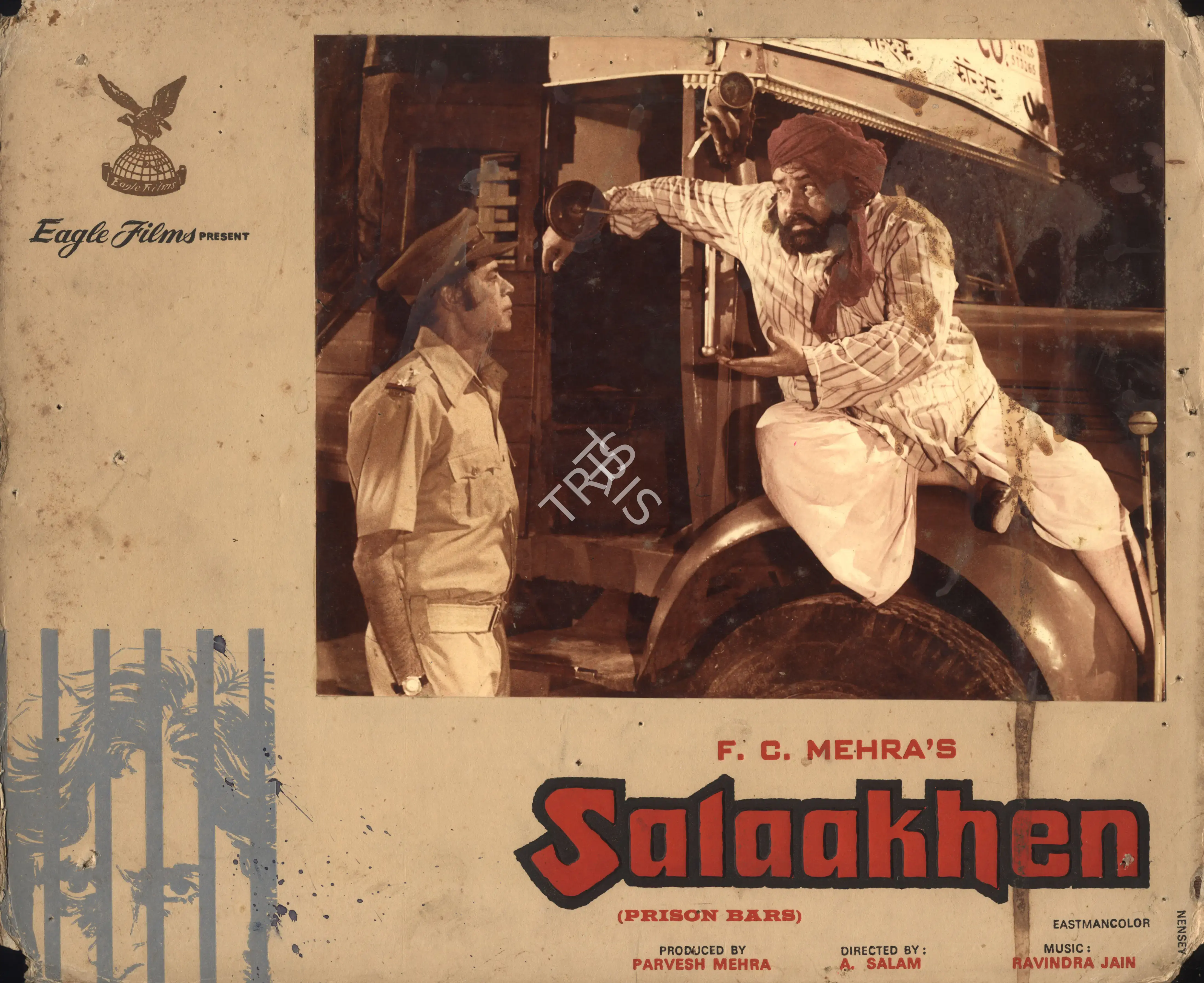 Paresh Mehra (Producer), Salaakhen, 1975, Photographic Still Mounted on Lobby Card