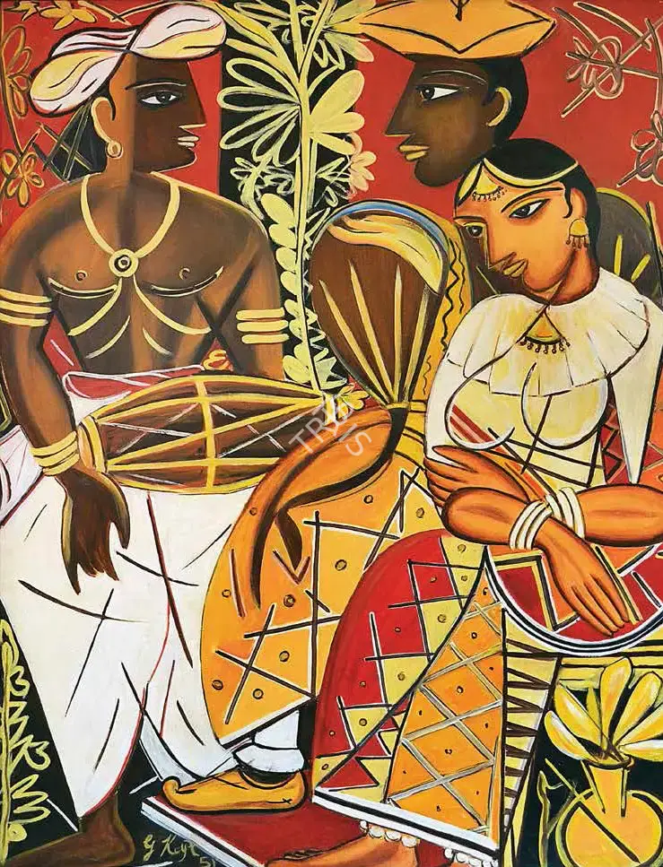 George Keyt (Artist), Untitled, 1951, Painting