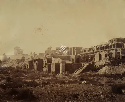 V. Pont (Photographer), Machhi Bhavan Palace, Agra, Antiquarian Photograph