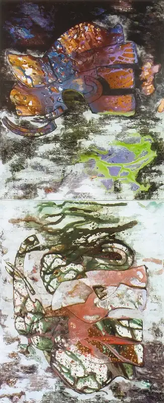 Deepak Shinde (Artist), Love in Wilderness, 2007, Painting