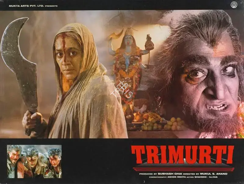 Ashok Mehta (Cinematographer), Trimurti, 1995, Lobby Card