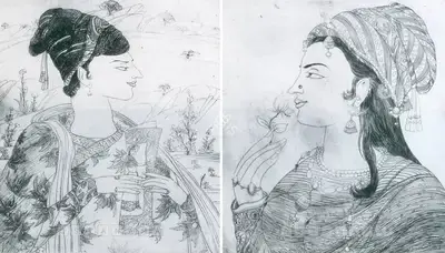 M.A.R. Chughtai (Artist), Mughal Artist, Graphic Art
