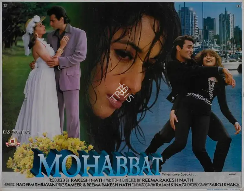 Rakesh Nath (Producer), Mohabbat, 1997, Lobby Card
