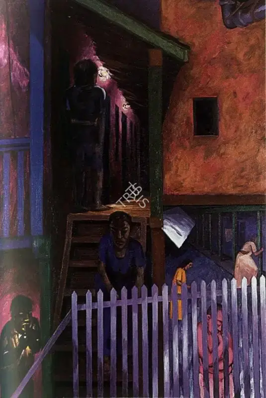 Patwardhan, Sudhir (Artist). Chawl, 1995 | Painting, Ch.Lon/16.10.95, 1995