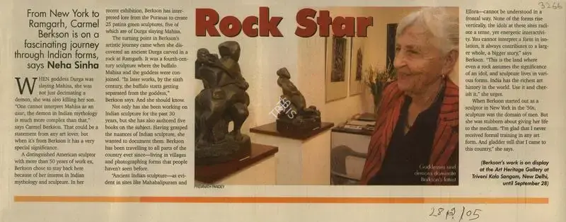 Neha Sinha (Reporter), Rock Star, 2005, Newspaper Clipping