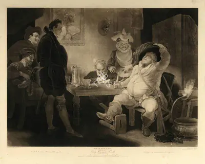 After Robert Smirke (Artist), (First part of) King Henry the Fourth, 1796, Aquatint