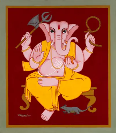 Lalu Prasad Shaw (Artist), Untitled, 2014, Painting