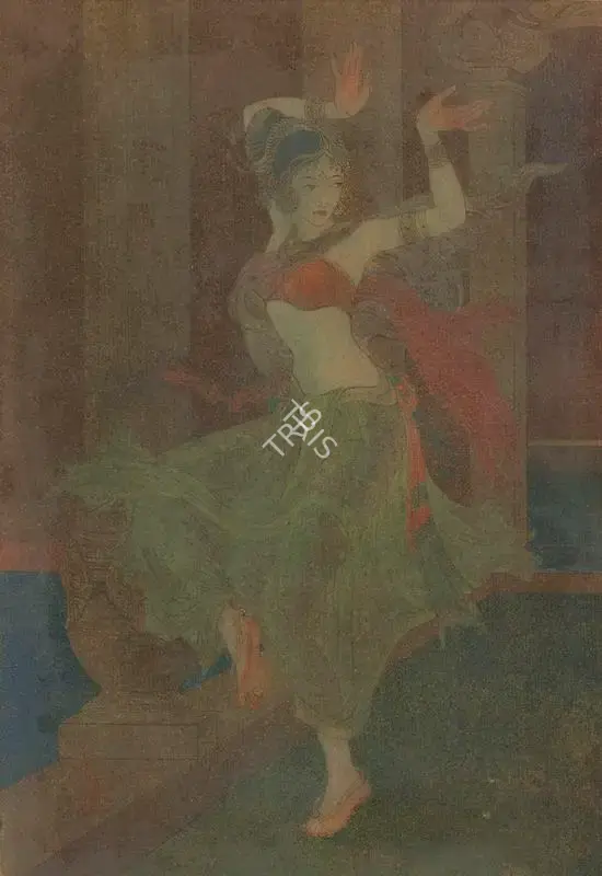 Majumdar, Kshitindranath (Artist). Untitled (Urvashi, Dancing Girl), n.d. | Painting, Ch.NeY/20.03.19, 2019 · Christie's