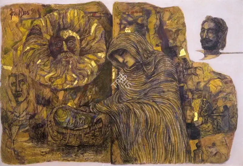 Arup Das (Artist), Untitled, 1994, Painting
