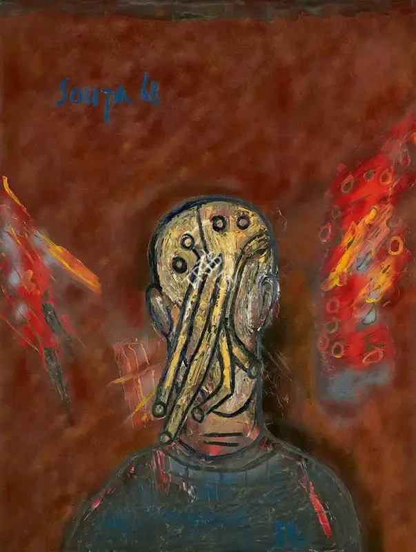 Souza, F.N. (Artist). Untitled, 1968 | Painting, AG.Onl/12.12.23, 2023 · Asta Guru